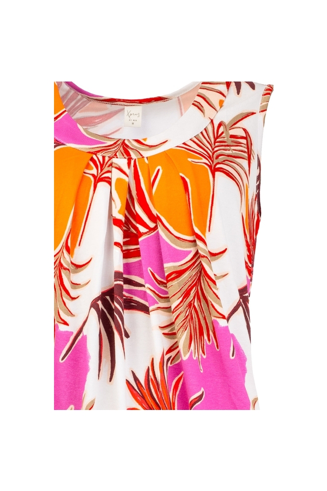 DAFNE SL WHITE TROPICAL LEAVES TRICOT T 25S4 X1755 01 00 optical white